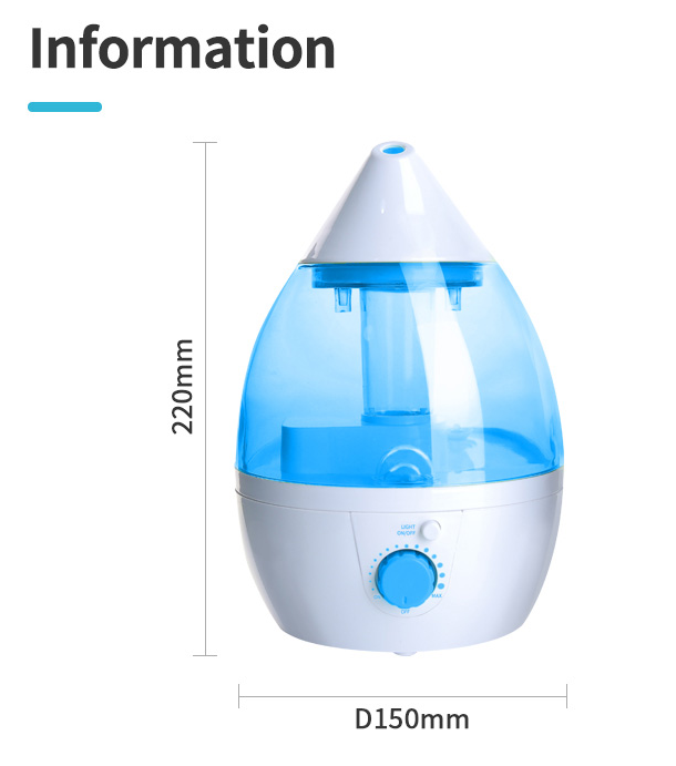 อัลตราโซนิก Cool Mist Humidifier สำหรับบ้าน